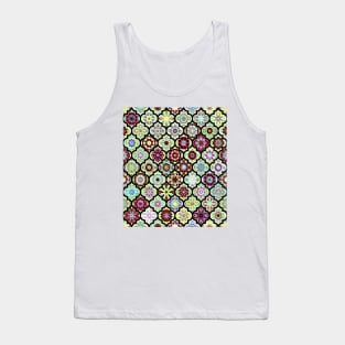 Moroccan pattern, lime tile Tank Top